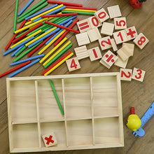 Lade das Bild in den Galerie-Viewer, Montessori Rechenstäbchen in Holzbox
