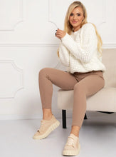 Lade das Bild in den Galerie-Viewer, Formommy®️ gerippte Umstandsleggings | Beige
