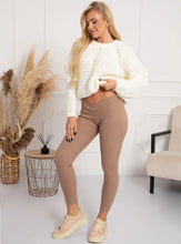 Lade das Bild in den Galerie-Viewer, Formommy®️ gerippte Umstandsleggings | Beige
