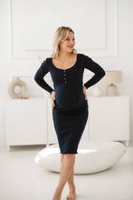 Lade das Bild in den Galerie-Viewer, Umstandskleid Tummy - Navy
